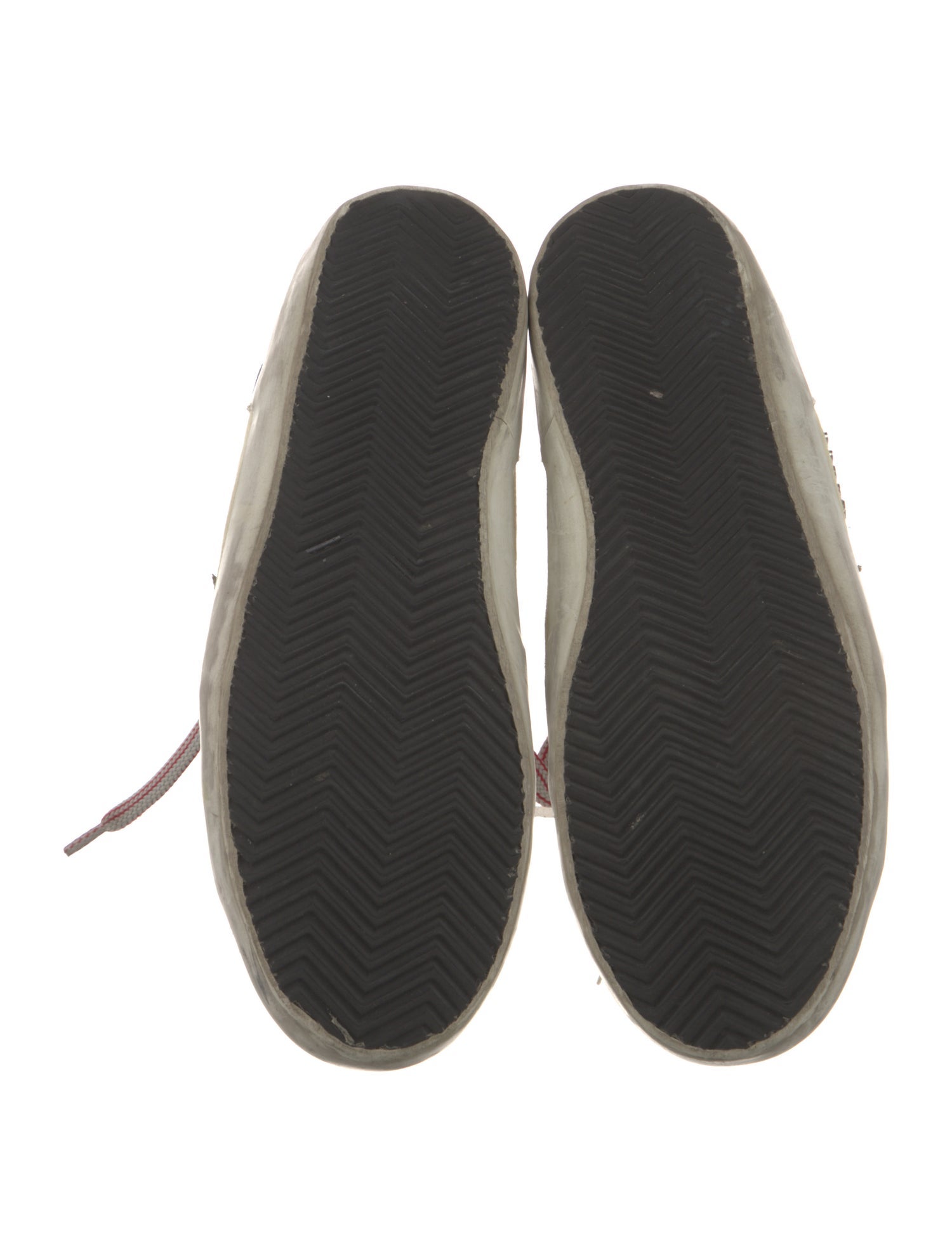 Golden Goose Leather Printed Sneakers